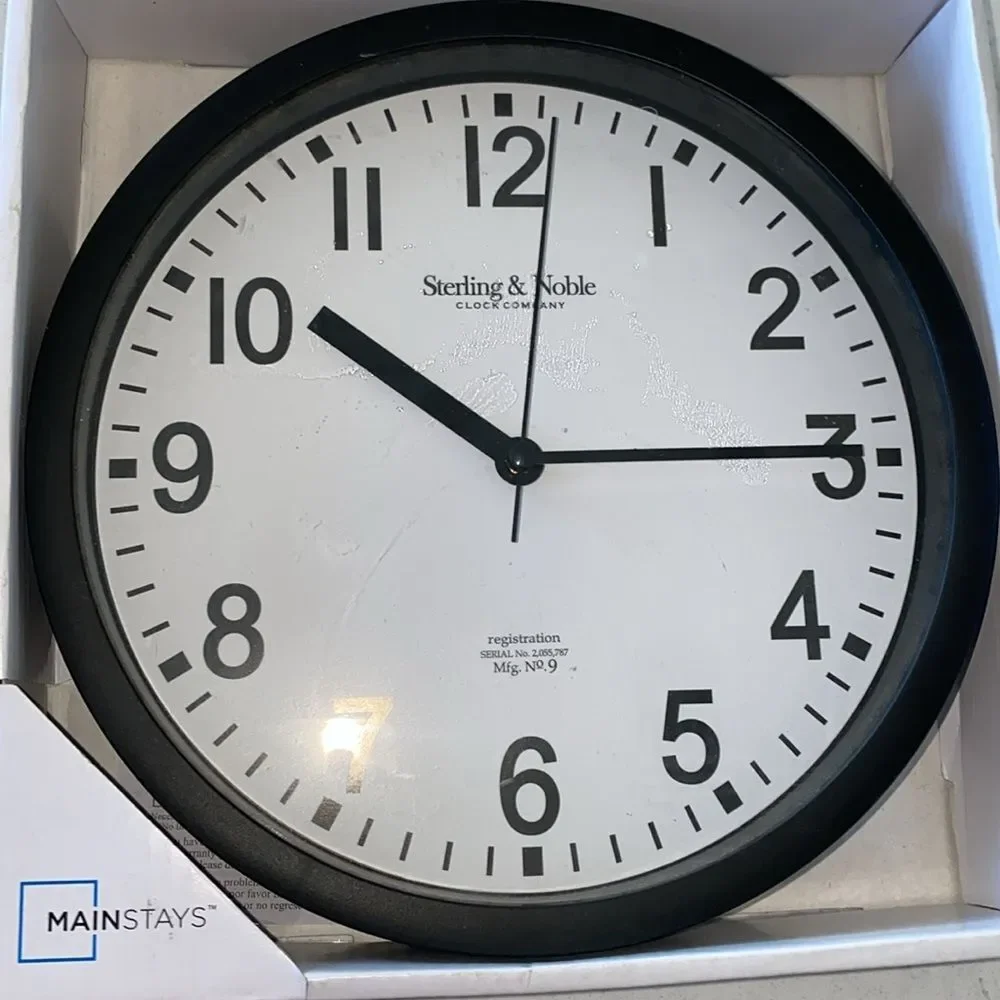 Mainstays Black Wall‎ Clock